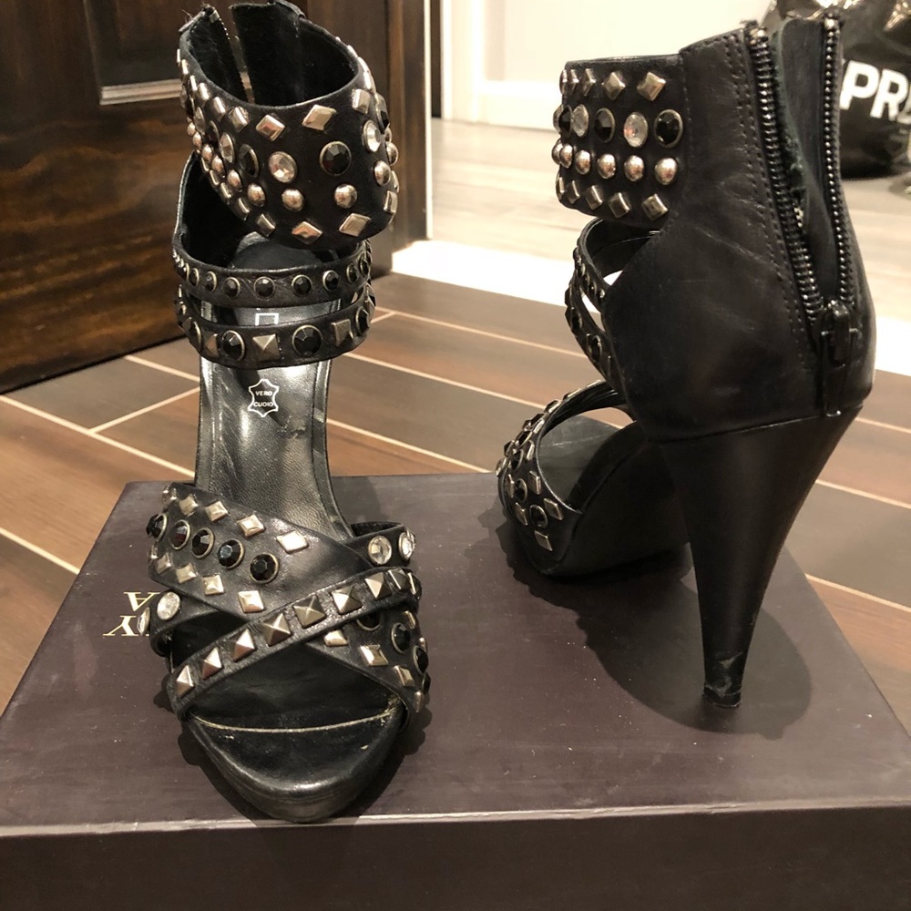 Studded heels